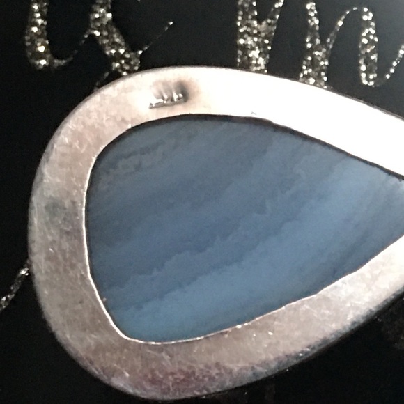Sterling Silver Natural Stone Pendant - Picture 7 of 8
